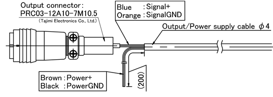  (Signal line) With Tajimi Electronics connector